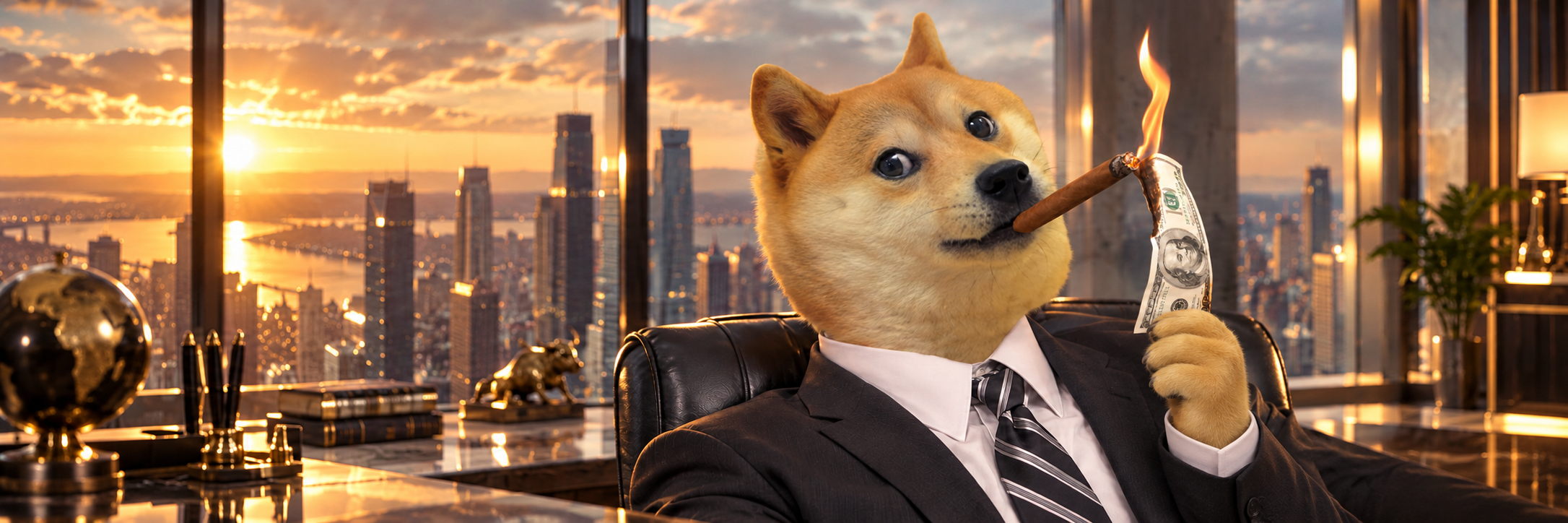 Inuvestor in his corner office